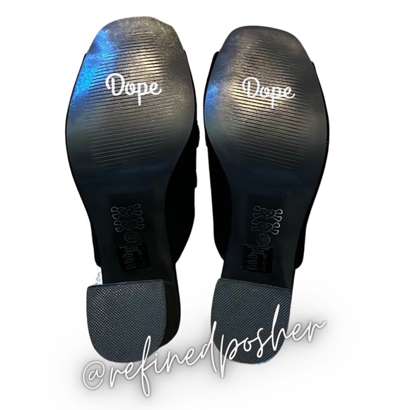 Iron Fist Mary Jane Slide Heels size 9 NIB Black - Picture 6 of 7